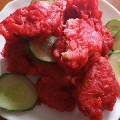 A picture of Arrow root/nduma bhajia.