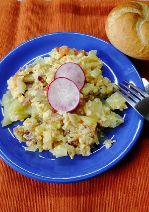Tojásos lecsó recept fotója