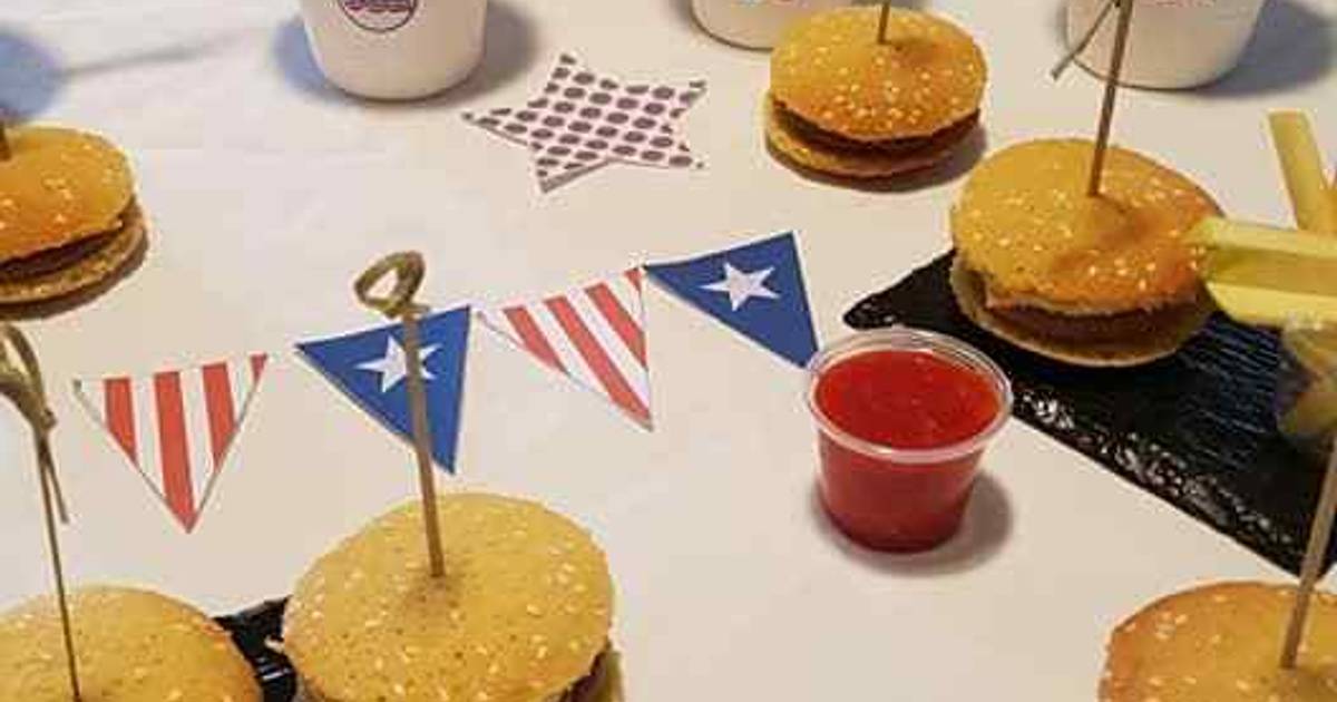 Woopies Burger Trompe L Oeil De Laetitia Fois Cookpad