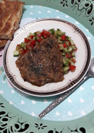 عکسی از دستور کشک کدو با طعم رب انار