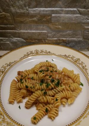 Foto di Fusilli con melanzane e sgombro
