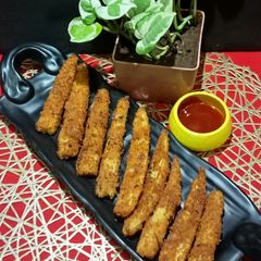 Crispy Baby Corn Fritters A picture of Crispy Baby Corn Fritters.