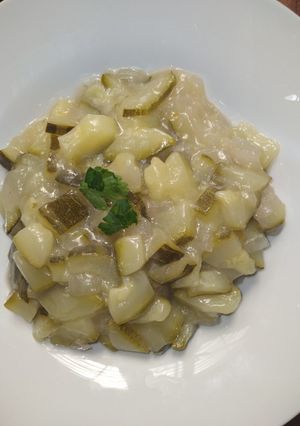 Una foto de Guiso de zapallo italiano confitado