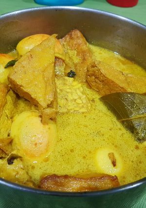 Foto resep 3 T tahu tempe telor masak kuning