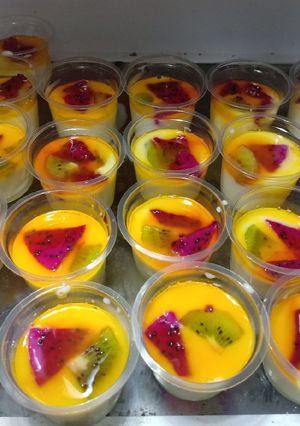 Foto resep Puding buah simple