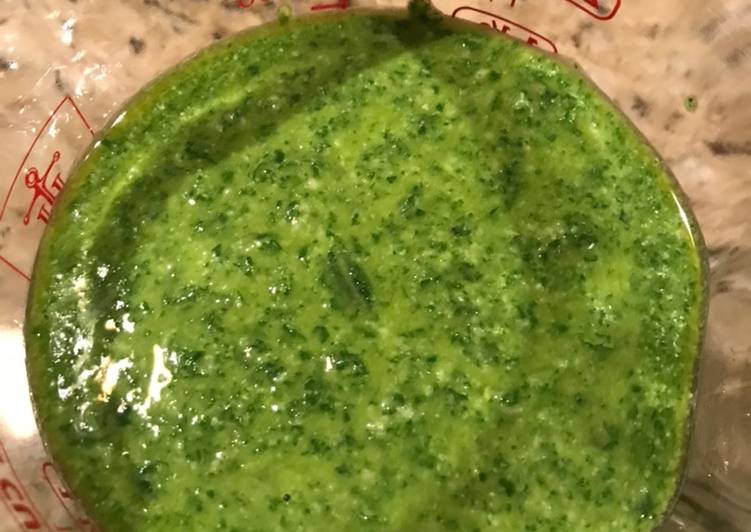 Simple Way to Make Award-winning Arugula Basil Pesto