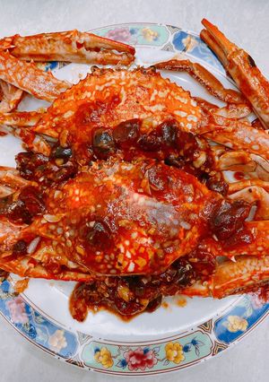 Hình của món (Sốt) Sốt me - ghẹ rang me.