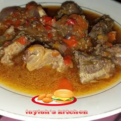 A picture of Pepper soup na naman rago.