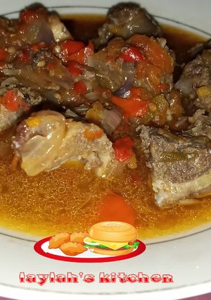 A picture of Pepper soup na naman rago.