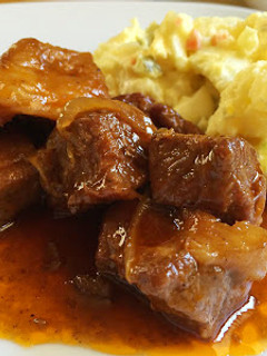 A picture of BBQ Sauce Braised Pork Shoulder.