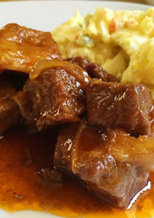 A picture of BBQ Sauce Braised Pork Shoulder.