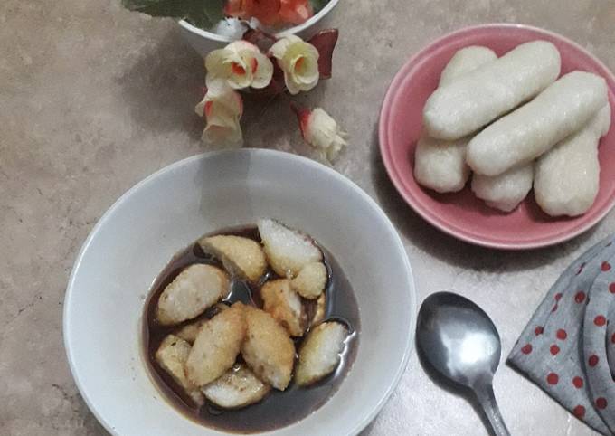 Resep Empek-empek nasi(olahan nasi sisa)+tips kuah cuko medok, Bikin Ngiler