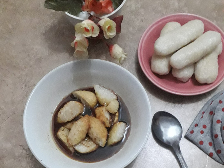 Resep Empek-empek nasi(olahan nasi sisa)+tips kuah cuko medok, Bikin Ngiler