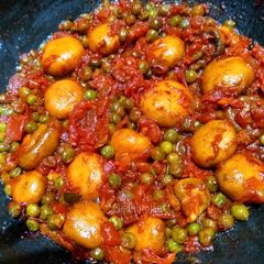 A picture of Garlic Peas Mushrooms.