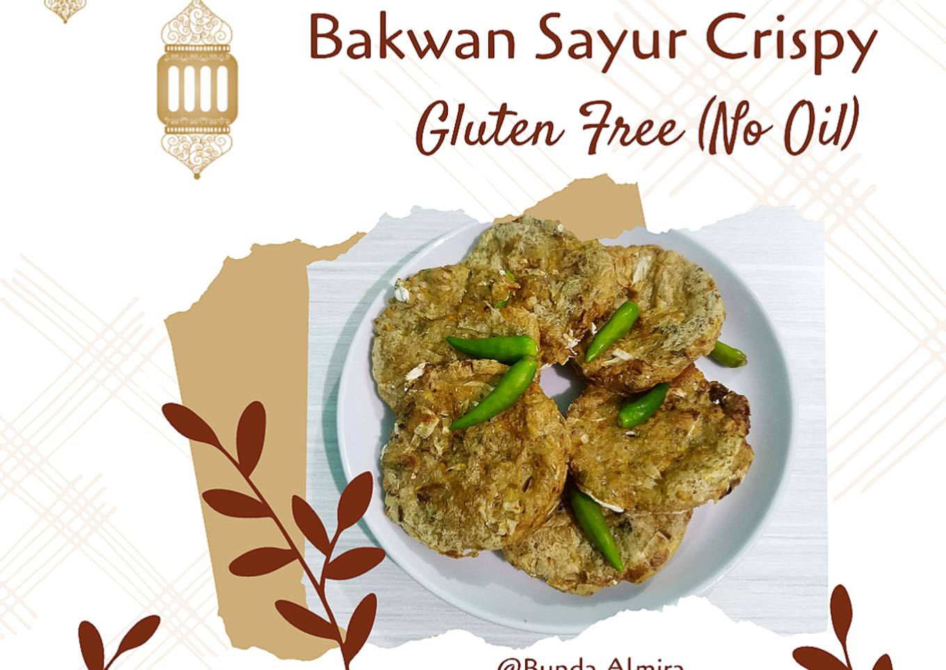 Bakwan Sayur Crispy Gluten Free (No Oil) 👩‍🍳