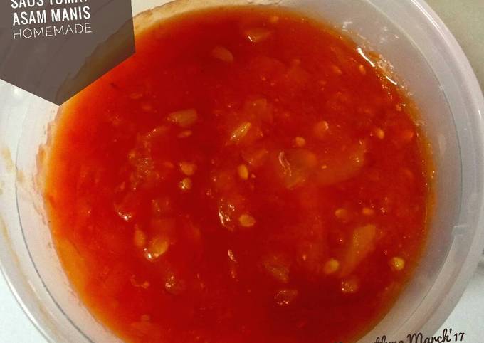 Resep Saus Tomat Asem Manis Kilat Homemade Oleh Mrs Rythma Cookpad