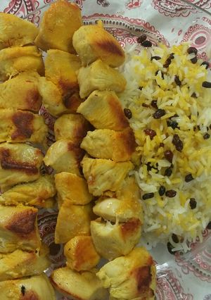 عکسی از دستور جوجه کباب تابه ای