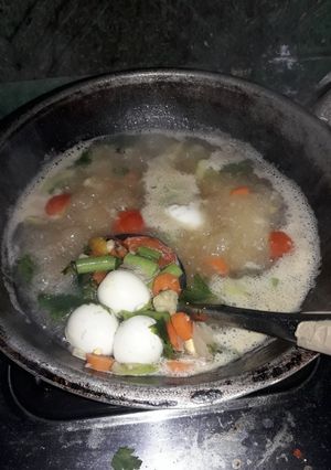 Foto resep Sup telur puyuh