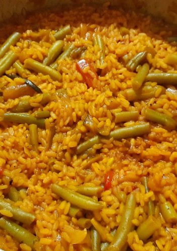 Una foto de Arroz de judías verdes