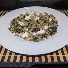 Herby Spinach Orzo A picture of Herby Spinach Orzo.