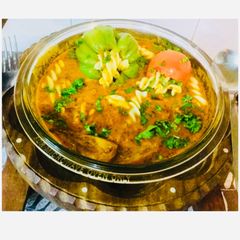 Pasta & Stuffed veg Curry A picture of Pasta & Stuffed veg Curry.