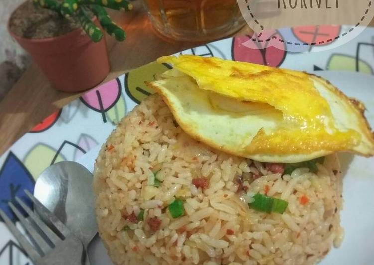 Cara termudah untuk Vegan saat makan malamNasi Goreng Kornet