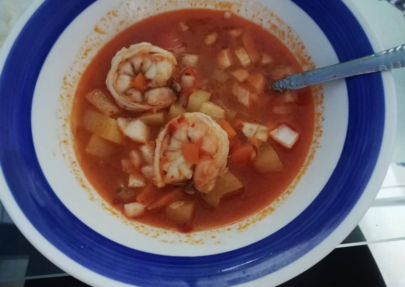 Caldo de camarón