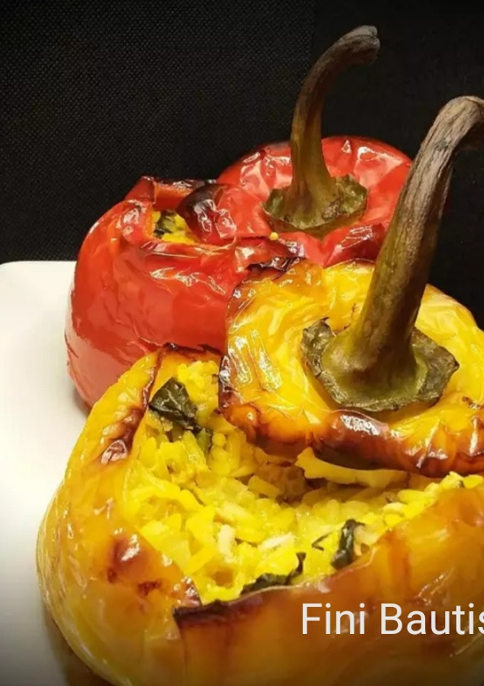 Una foto de Pimientos rellenos de arroz