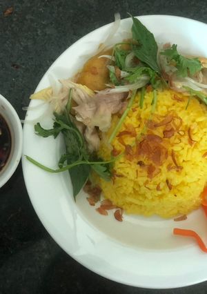 Hình của món Cơm gà.