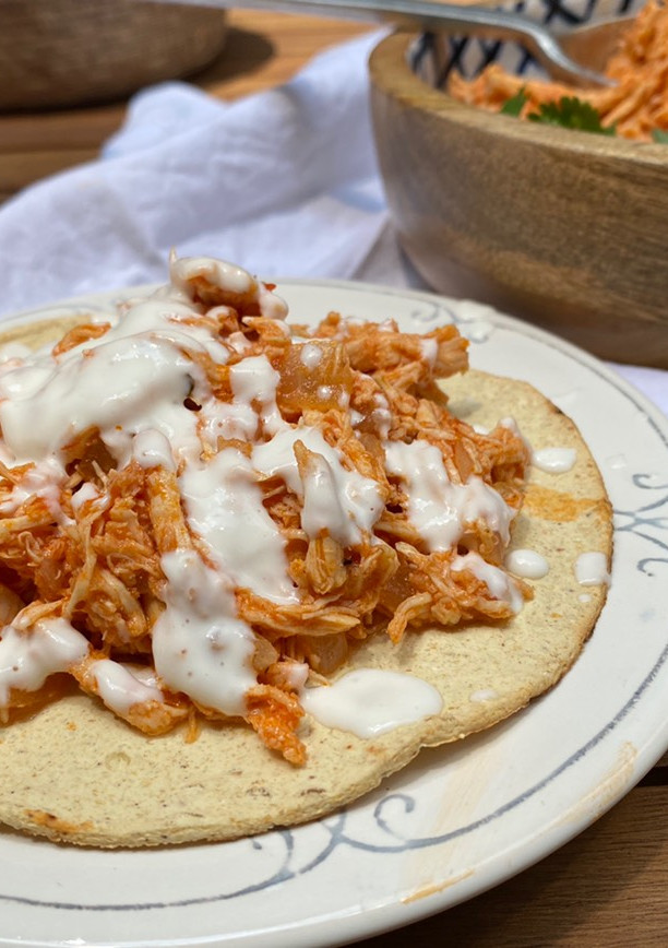 Una foto de Tinga de pollo