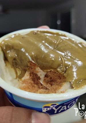 Une photo de Cheesecake japonais pistache