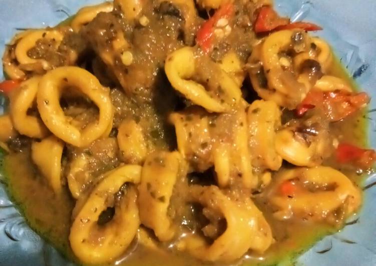 Resep Cumi bumbu Kuning khas jawa Timur Lezat