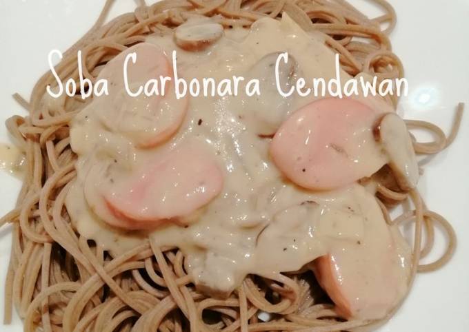 Resipi Soba Carbonara Cendawan Oleh Imelrecipe Cookpad