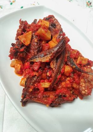 Foto resep 8. Sambal Ikan rebus kering
