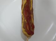 Una foto de banderillas de salchicha al horno