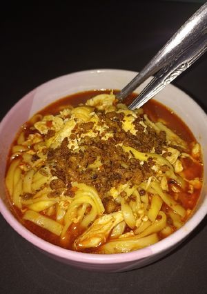 Foto resep Mie tumis pedas