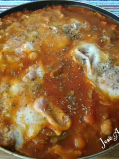 Una foto de Menestra a la Andaluza con huevos cuajados