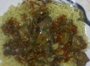 A picture of fried offal