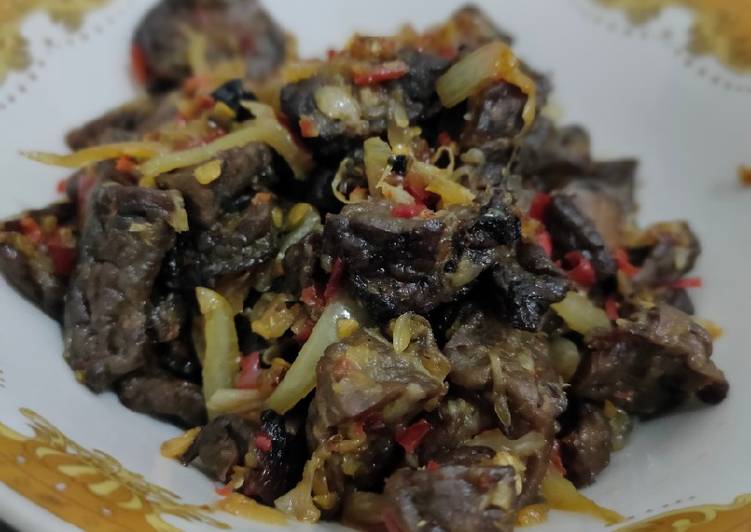 Resep Sambal Paru Alavid, Enak