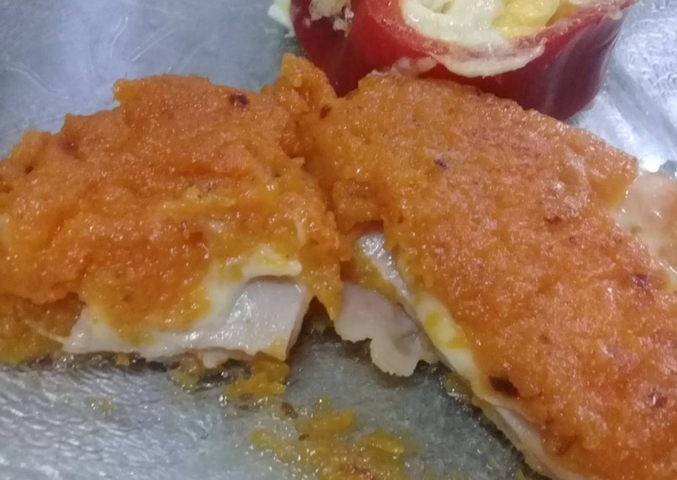 Hamburguesa de calabaza rellena
