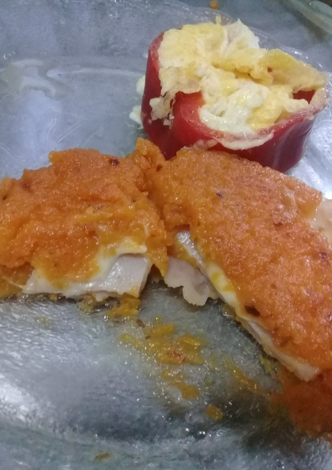 Una foto de Hamburguesa de calabaza rellena