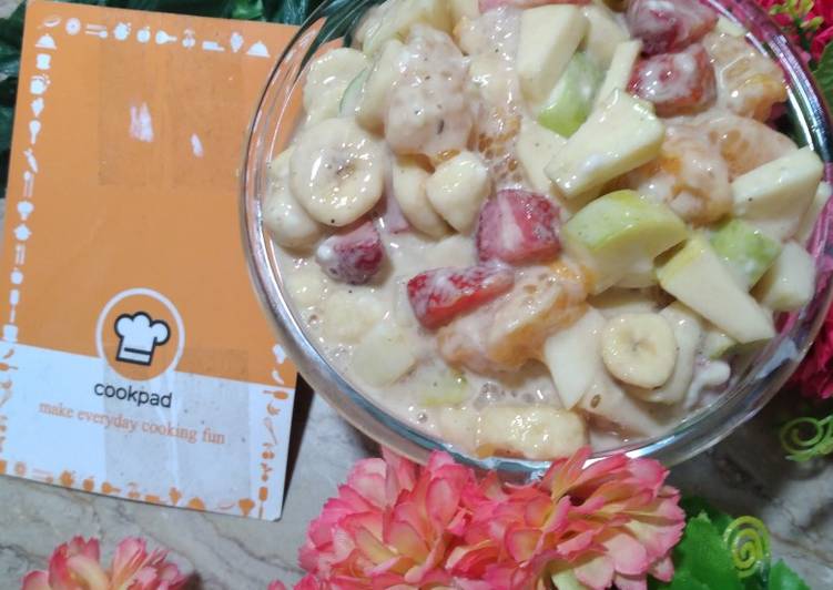 Easiest Way to Make Homemade Juicy creamy fruit chat