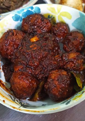 Foto resep Bola daging sambel rujak