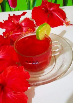 A picture of Hibiscus Tea.