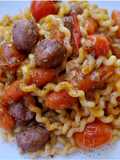 Fusilli lunghi con ragú de butifarra