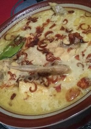 Foto resep Opor ayam tahu bumbu kuning