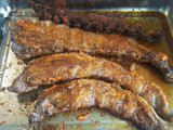 Costillas al horno con salsa
