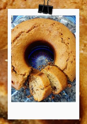 Una foto de Budín integral de vainilla y chips de chocolate