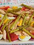 Ensalada de patata con espárragos trigueros