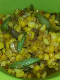 Foto resep Tumis jagung buncis pindang pedas manis